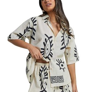 Leriya Fashion Co-ord Set for Women Stylish | Pajama Set For Women & Girl for Beach & Holiday Look | Night Suit For Woman | Lounge Wear For Women's